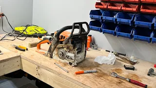 Stihl MS 250 muffler mod￼