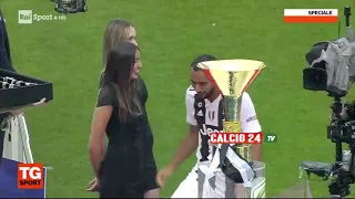 Benatia Gets rejected by Prize Girl during Seria A Championship Presentation