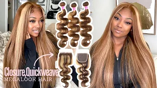 How to: Closure Quick weave Install (NO LEAVE OUT) - Everything you NEED to know ft. Megalook Hair