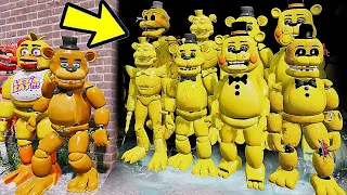 ANIMATRONICS MOVIE VS TODAS GOLDEN FREDDY ASSOMBRADOS? | GTA V Five Nights at Freddy's