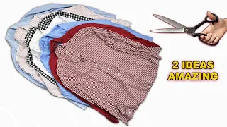 Amazing Recycling of Old Shirts! 2 Super Ideas!