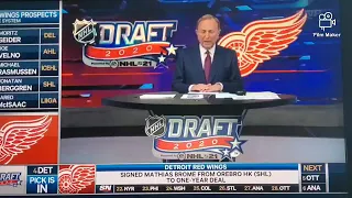 Detroit Red Wings Select Lucas Raymond 4th Overall Pick 2020 NHL Draft