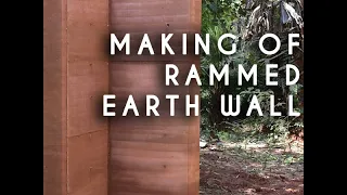 Rammed earth Wall in Tamil Nadu | start to finish