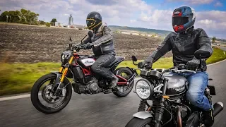 Triumph SpeedTwin vs. Indian FTR1200S – Kterou si vybrat? [4K]