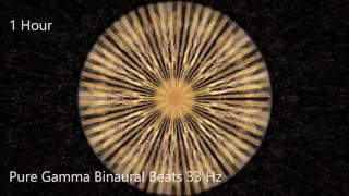 Pure Gamma Binaural Beats 33 Hz [1 Hour]