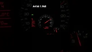 Audi a4 1.9TDI acceleration german autobahn
