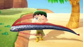 Toss Boy Caught An OARFISH In Animal Crossing New Horizons!