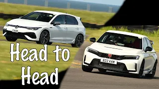 FL5 HONDA CIVIC Type R vs Mk8 VW Golf R / Flying Lap Comparison / Anglesey International 29.05.23