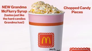 Trying the new McDonald's Grandma McFlurry in a Fast Food Review