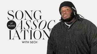 Sech Raps Travis Scott, The Notorious B.I.G., & Sings “La Luz” in a Game of Song Association | ELLE