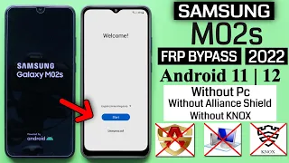 Samsung Galaxy M02s Frp Bypass Android 11 Without Pc/Without Alliance Shield New Method 2022