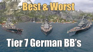 Best & Worst German Tier 7 Battleships | World of Warships Legends | 4k | Xbox Series X