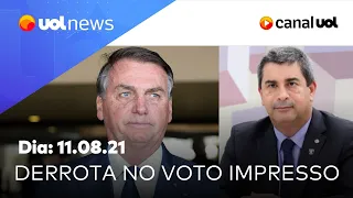 Derrota de Bolsonaro no voto impresso: deputado Coronel Tadeu comenta | UOL News Tarde (11/08/2021)