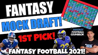 Fantasy Football Mock Draft 2021 - 1st Overall Pick