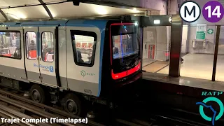 Cab Ride : Métro Ligne 14 RATP - Trajet Complet en Timelapse