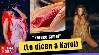 Karol G y Shakira llevan el mismo outfit, pero a una le dicen que luce como payasa