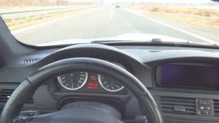 BMW M3 E92 POV - Shift Down on Autobahn Autostrada Acceleration Kickdown Onboard Sound Drive