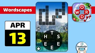 Wordscapes April 13 2021 Daily Puzzle Walkthrough