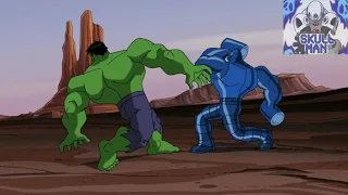 hulk vs  el Hombre Absorbente. Los Vengadores: Los héroes más poderosos del planeta