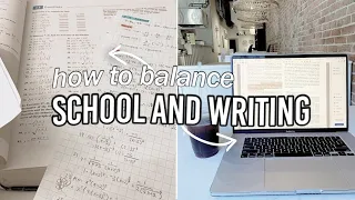HOW TO BALANCE SCHOOL and WRITING 🤓💻(3 realistic writer TIPS💡to help) episode 8 writing with ana neu