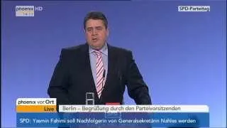 Europa-Parteitag der SPD  - mit Rede von Sigmar Gabriel  am 26.01.2014