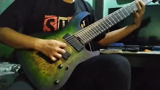 My first 8 string guitar Riff, Cort kx508MS