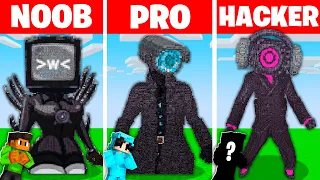 NOOB vs HACKER: I Cheated In a SKIBIDI GIRLS Build Challenge!