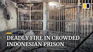 Fire at overcrowded prison in Indonesia kills at least 41, injures 80