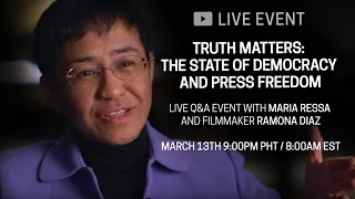 Truth Matters: The State of Democracy and Press Freedom | LIVE DISCUSSION