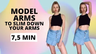 Best Workout to get slim Model Arms / Nina Dapper