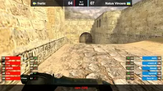 Na`Vi vs. fnatic map 3 dust2