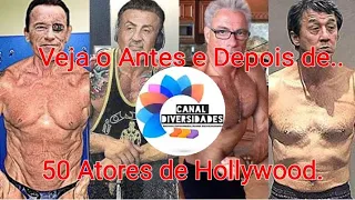 Incrível veja o antes e depois de 50 atores famosos de hollywood .