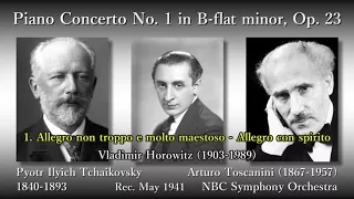 Tchaikovsky: Piano Concerto No. 1, Horowitz & Toscanini (1941) チャイコフスキー ピアノ協奏曲第1番 ホロヴィッツ