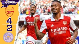 Gabriel Jesus Two Goals, Two Assists as Arsenal beats Leicester 4:2