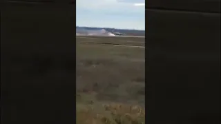 Су-25 посадка без шасси!