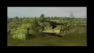 Бой Танк Т-34 - ТИГР...Сталинград...