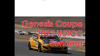 3.8 V6 BK2 Hyundai Genesis Coupe. Sonoma Raceway. USTCC Round 3 2023. Daniel Rose.