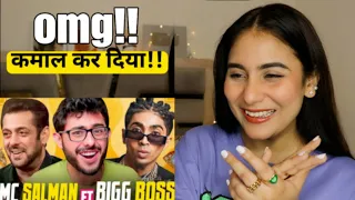 MC SALMAN FT BIGG BOSS - CARRYMINATI | Reaction | Illumi Girl