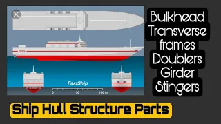 Ship Hull Parts ¬ Ship structure ¬ Ship block parts ¬ Stiffeners ¬ Transverse Frame ¬ Girders ¬