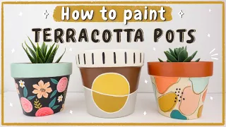 Terracotta Pot Painting Ideas ✨
