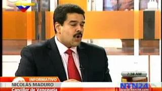 Canciller Nicolás Maduro reacciona sobre declaraciones de Mitt Romney sobre Venezuela