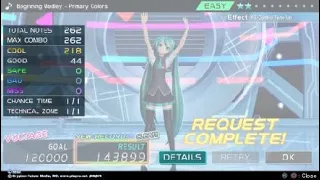 Hatsune Miku: Project DIVA X - Classic Cloud / Beginning Melody - Primary Colours [Easy]