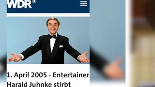 Entertainer Harald Juhnke Memory 🤵