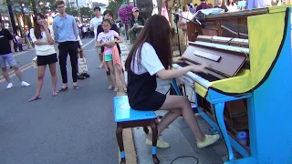 Unbelievable Street Piano - Howl's Moving Castle and A Merry Go Round in Life