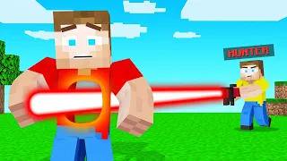 LASERS VS SPEEDRUNNER In Minecraft!