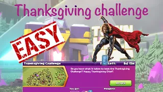 Thanksgiving challenge | Easy 3 stars | clash of clans ⭐️ ⭐️ ⭐️