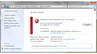 Fix all Windows update error on windows 10,8.1,8 and 7