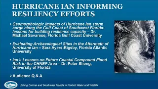 Hurricane Ian Informing Resiliency Efforts