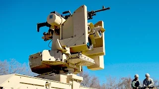 CROWS Remote Machine Gun System In Action