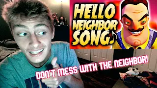 THE NEIGHBOR MEANS BUSINESS! HELLO NEIGHBOR SONG "One Last Time" [Animated Music Video] | REACTION